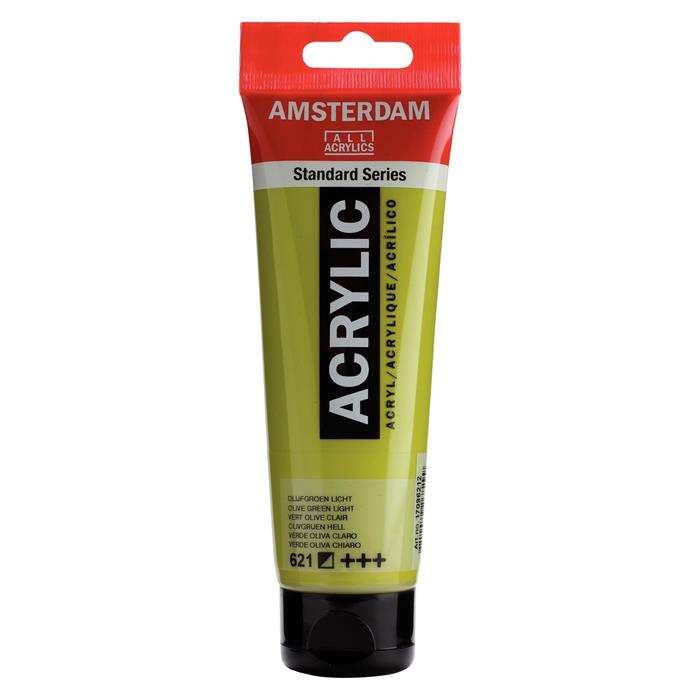 Talens Amsterdam Akrilik Boya 120 ml 621 OLİVE GREEN LİGHT