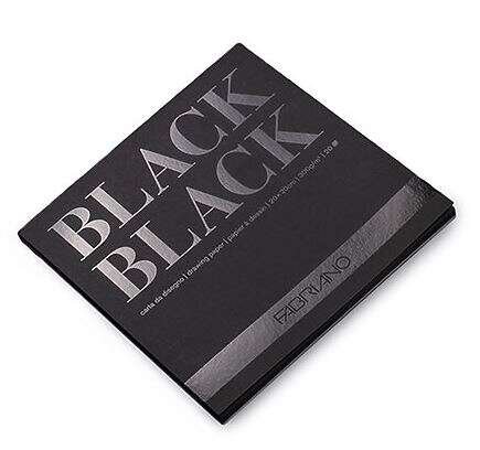 Fabriano Black Black Blok Defter 20x20 cm 300 g Siyah N:F19100389