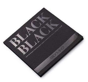 Fabriano Black Black Blok Defter 20x20 cm 300 g Siyah N:F19100389