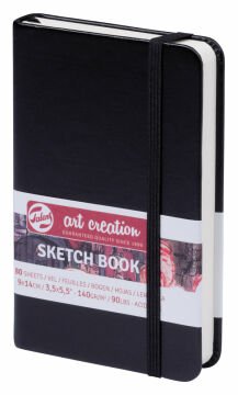 Talens Art Creation Sketch Book 9x14 cm Black Eskiz Defteri 80 Yaprak 140 g