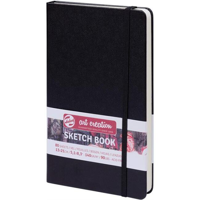 Talens Art Creation Sketch Book 13x21 cm Black Eskiz Defteri 80 Yaprak 140 g