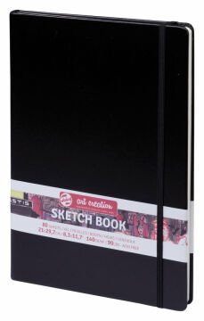 Talens Art Creation Sketch Book 21x29,7 cm Black Eskiz Defteri 80 Yaprak 140 g