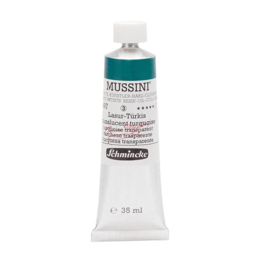 Schmincke Mussini Artist Yağlı Boya 35 ml 497 Translucent Turquoise Seri 3