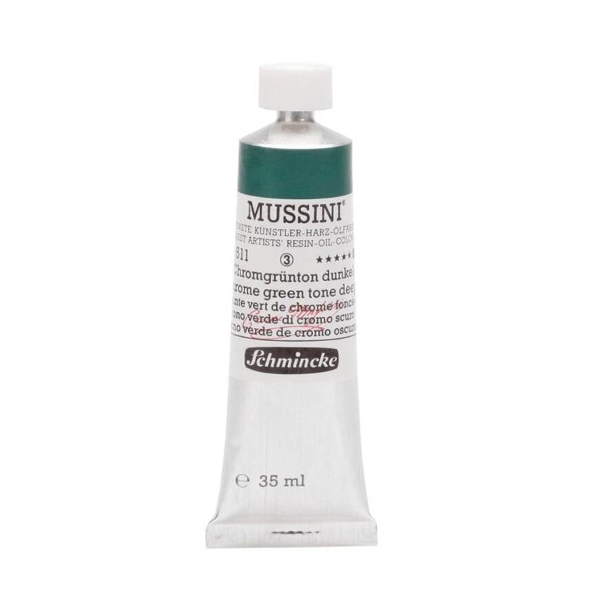 Schmincke Mussini Artist Yağlı Boya 35 ml 511 Chrome Green Hue Deep Seri 3