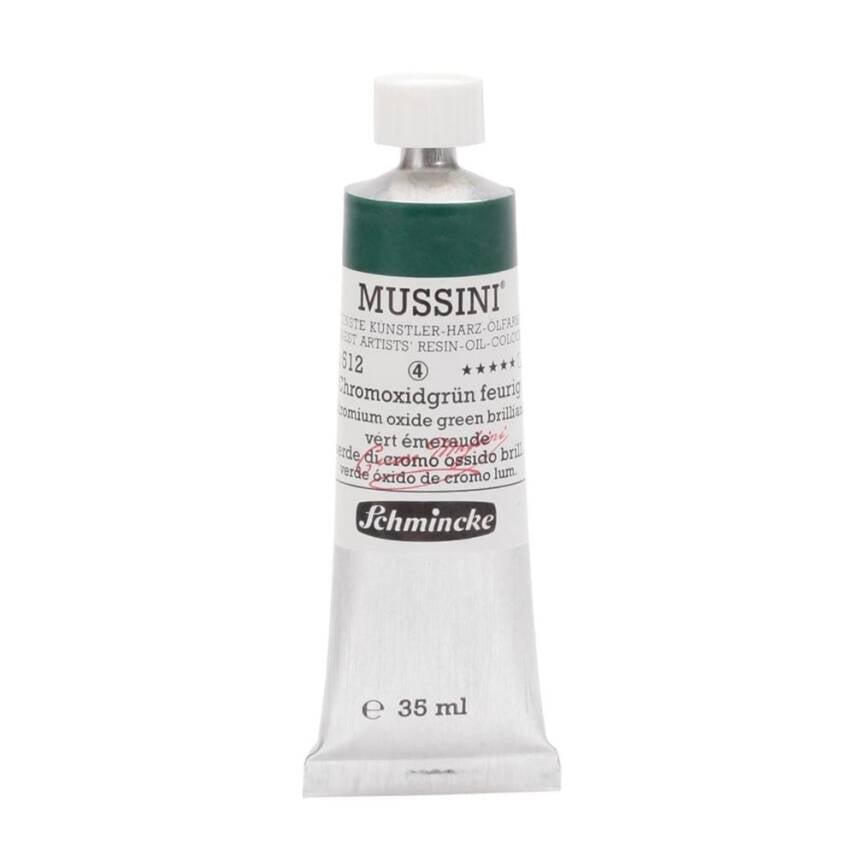 Schmincke Mussini Artist Yağlı Boya 35 ml 512 Chromium Oxide Green Brilliant Seri 4