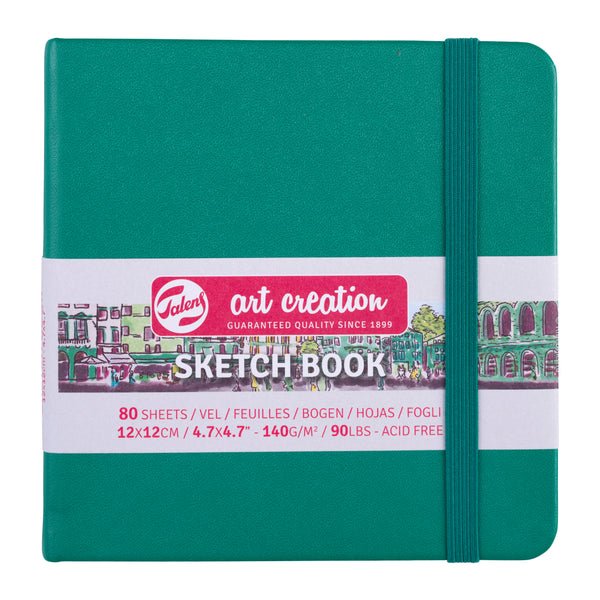 Talens Art Creation Sketch Book 12x12 cm Forest Green Eskiz Defteri 80 Yaprak 140 g