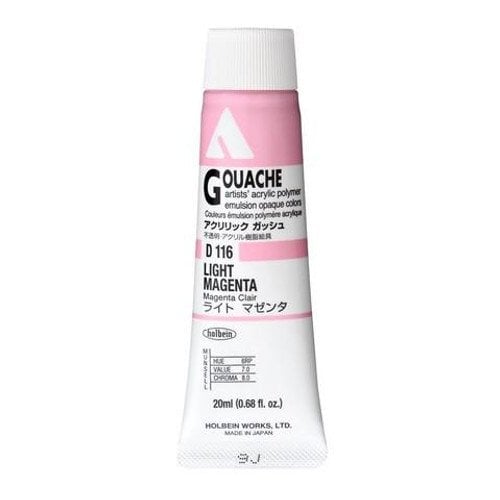 Holbein Akrilik Guaj Boya 20 ml D116 Light Magenta