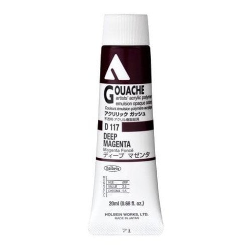 Holbein Akrilik Guaj Boya 20 ml D117 Deep Magenta