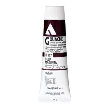 Holbein Akrilik Guaj Boya 20 ml D117 Deep Magenta
