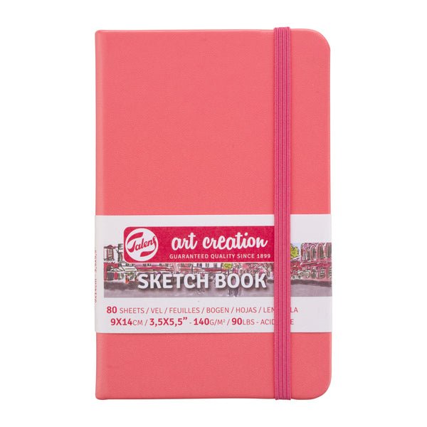 Talens Art Creation Sketch Book 9x14 cm Coral Red Eskiz Defteri 80 Yaprak 140 g