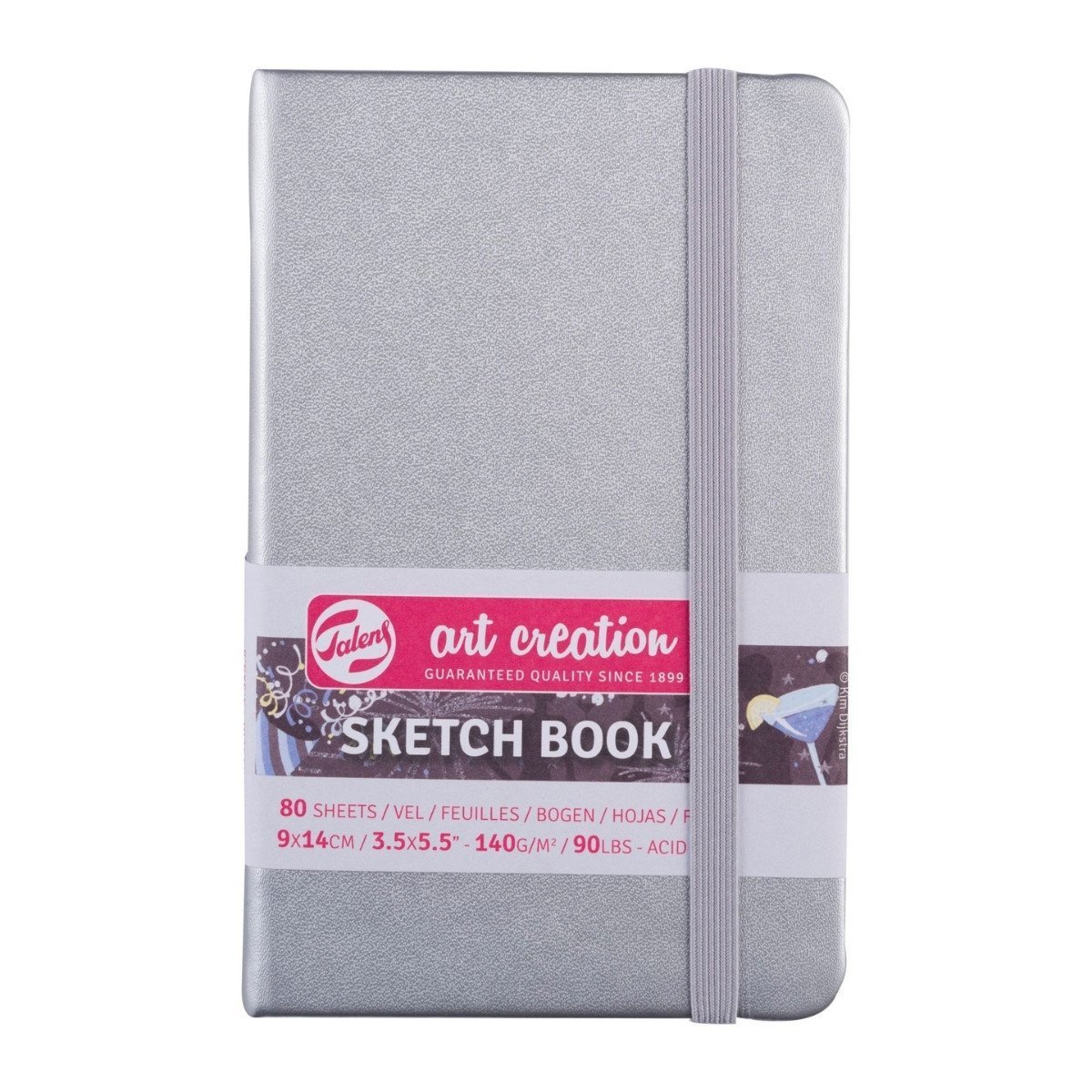 Talens Art Creation Sketch Book 9x14 cm Shiny Silver Eskiz Defteri 80 Yaprak 140 g