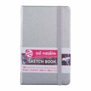 Talens Art Creation Sketch Book 9x14 cm Shiny Silver Eskiz Defteri 80 Yaprak 140 g