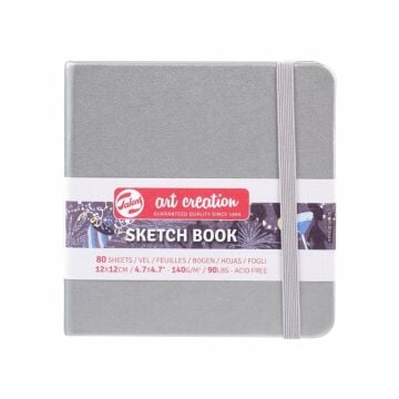 Talens Art Creation Sketch Book 12x12 cm Shiny Silver Eskiz Defteri 80 Yaprak 140 g