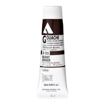Holbein Akrilik Guaj Boya 20 ml D133 Burnt Umber