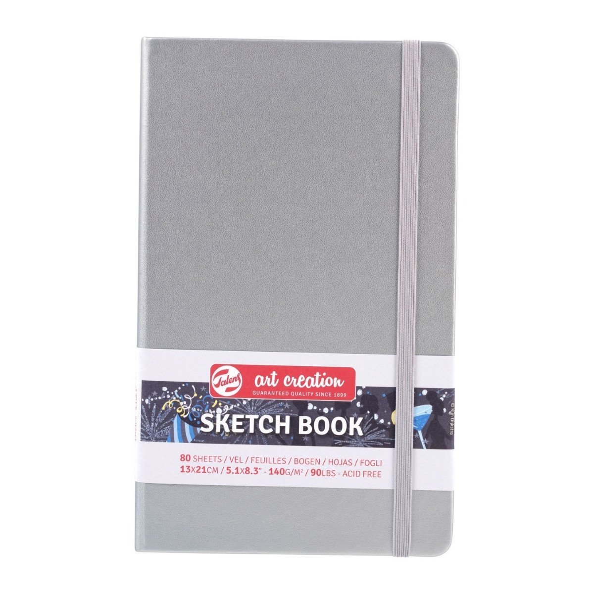 Talens Art Creation Sketch Book 13x21 cm Shiny Silver Eskiz Defteri 80 Yaprak 140 g