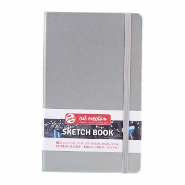 Talens Art Creation Sketch Book 13x21 cm Shiny Silver Eskiz Defteri 80 Yaprak 140 g