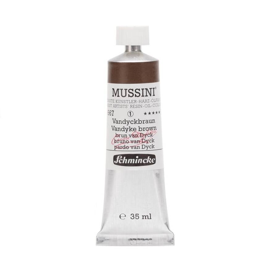 Schmincke Mussini Artist Yağlı Boya 35 ml 667 Vandyke Brown Seri 1