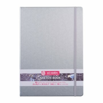 Talens Art Creation Sketch Book 21x29,7 cm Shiny Silver Eskiz Defteri 80 Yaprak 140 g