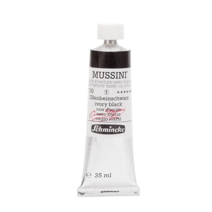 Schmincke Mussini Artist Yağlı Boya 35 ml 780 Ivory Black Seri 1
