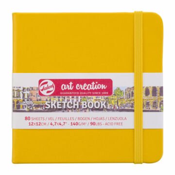 Talens Art Creation Sketch Book 12x12 cm Golden Yellow Eskiz Defteri 80 Yaprak 140 g