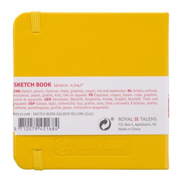 Talens Art Creation Sketch Book 12x12 cm Golden Yellow Eskiz Defteri 80 Yaprak 140 g