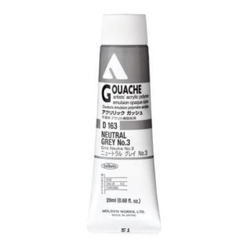 Holbein Akrilik Guaj Boya 20 ml D163 Neutral Grey No.3