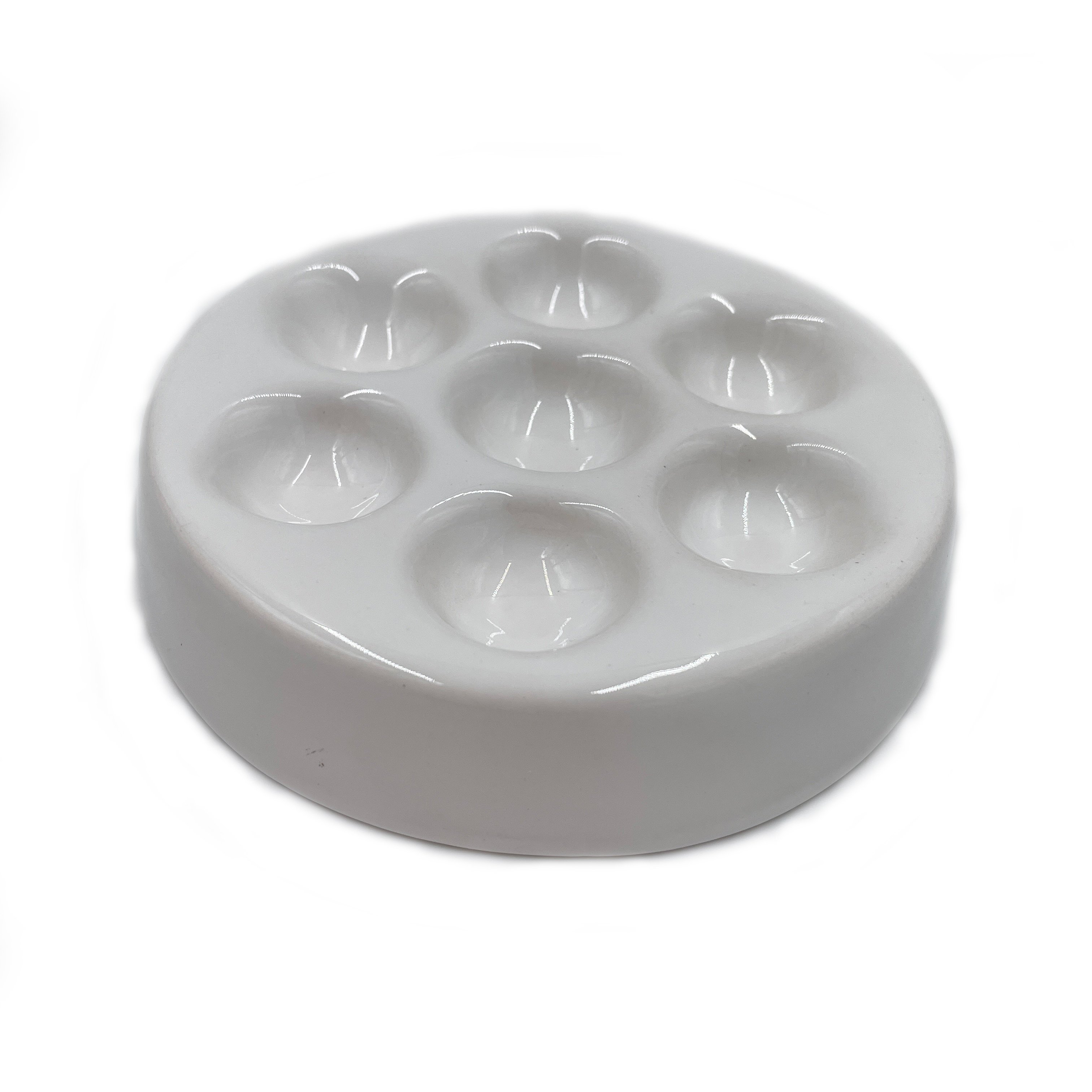 SERAMİK BEYAZ PALET KALIN AĞIRLIK İÇİN 7 BÖLMELİ