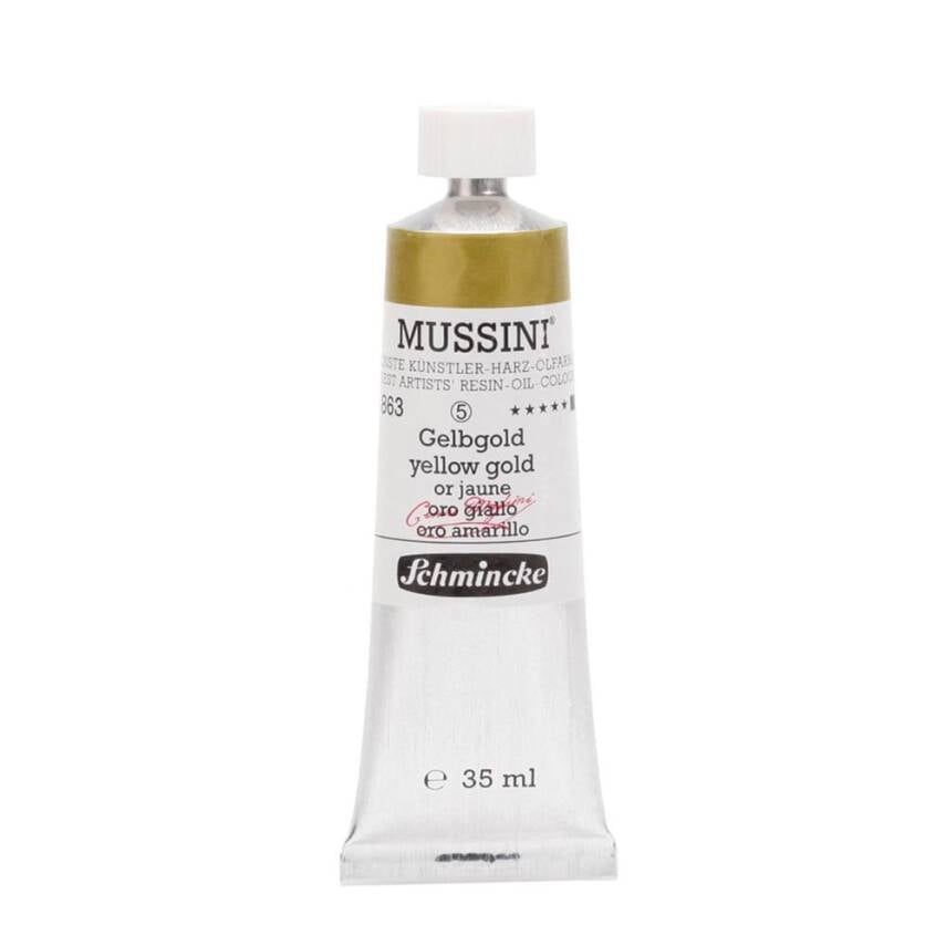 Schmincke Mussini Artist Yağlı Boya 35 ml 863 Yellow Gold Seri 4