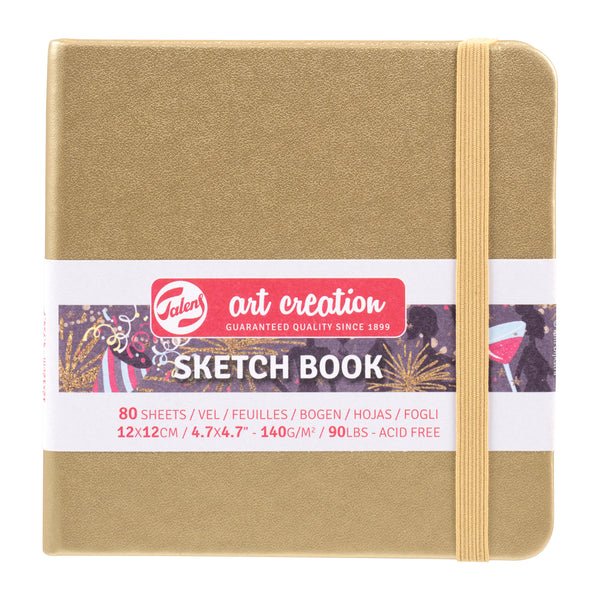 Talens Art Creation Sketch Book 12x12 cm White Gold Eskiz Defteri 80 Yaprak 140 g