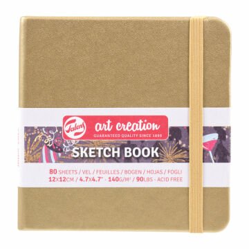 Talens Art Creation Sketch Book 12x12 cm White Gold Eskiz Defteri 80 Yaprak 140 g