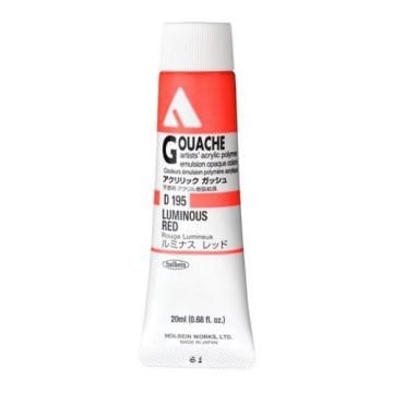 Holbein Akrilik Guaj Boya 20 ml D195 Luminous Red