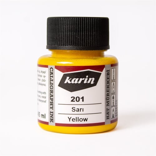 Karin 201 Sarı Hat Mürekkebi 45 ml