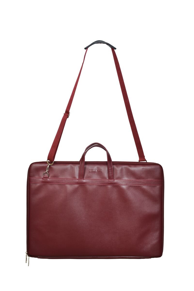 BBACK 555 PROJE ÇANTASI BORDO 40X55 CM (Yumuşak Suni Deri)