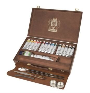 Schmincke Norma Professional Ahşap Kutu Yağlı Boya Seti,15x35ml+white120ml