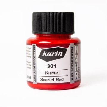 Karin 301 Bayrak Kırmızı Hat Mürekkebi 45 ml