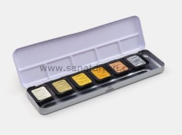 Finetec 6'lı Yaldız Sulu Boya Premium Set F7001