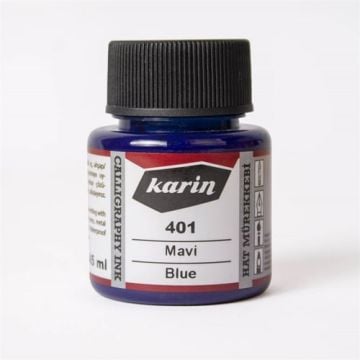 Karin 401 Mavi Hat Mürekkebi 45 ml