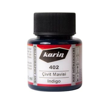 Karin 402 Çivit Mavisi Hat Mürekkebi 45 ml