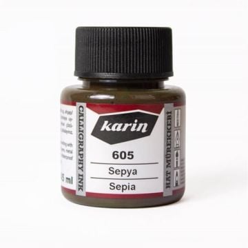 Karin 605 Sepya Hat Mürekkebi 45 ml
