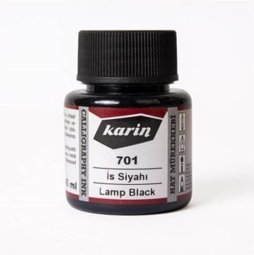 Karin 701 İs Sıyahı Hat Mürekkebi 45 ml