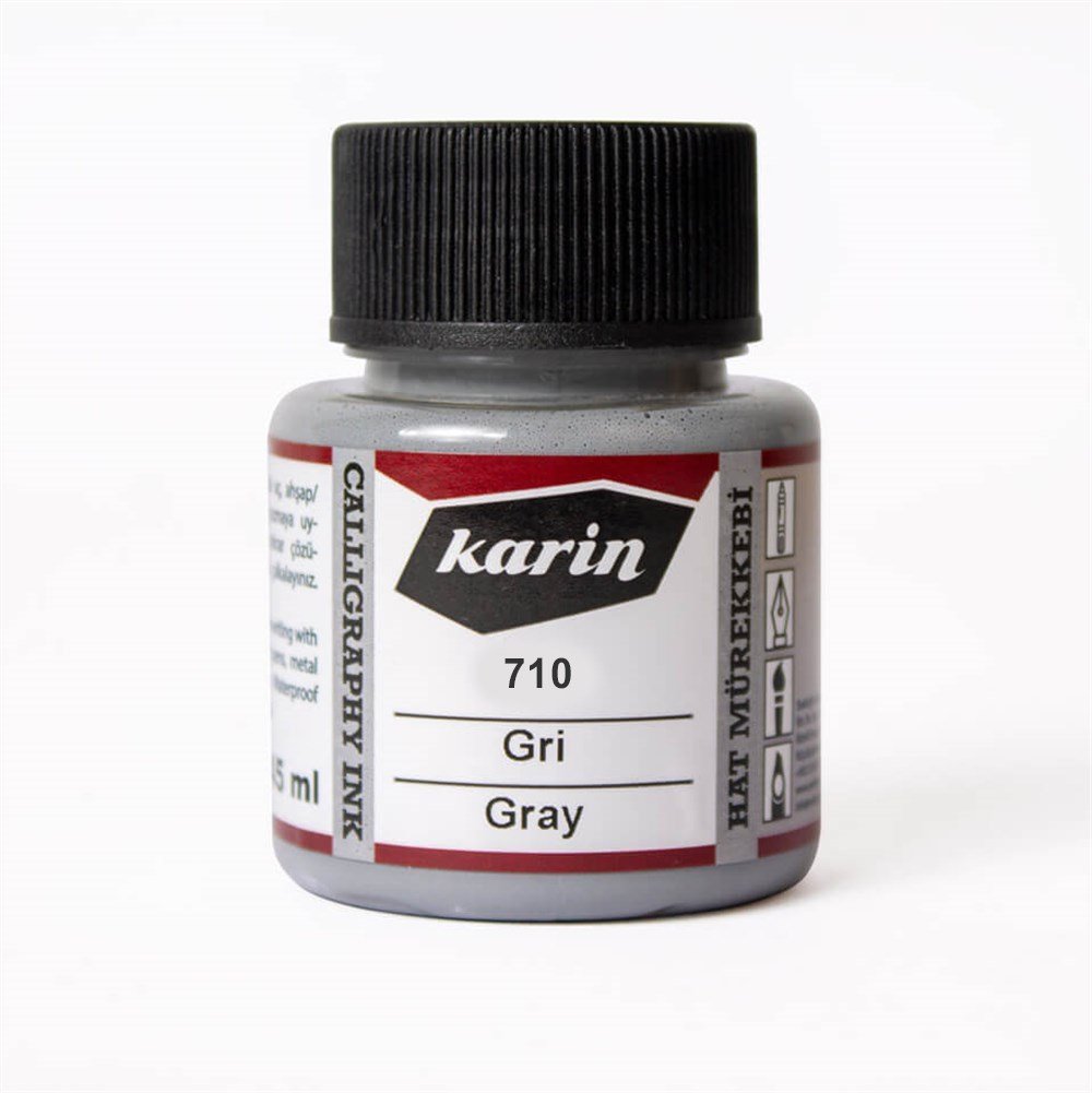 Karin 710 Gri Hat Mürekkebi 45 ml