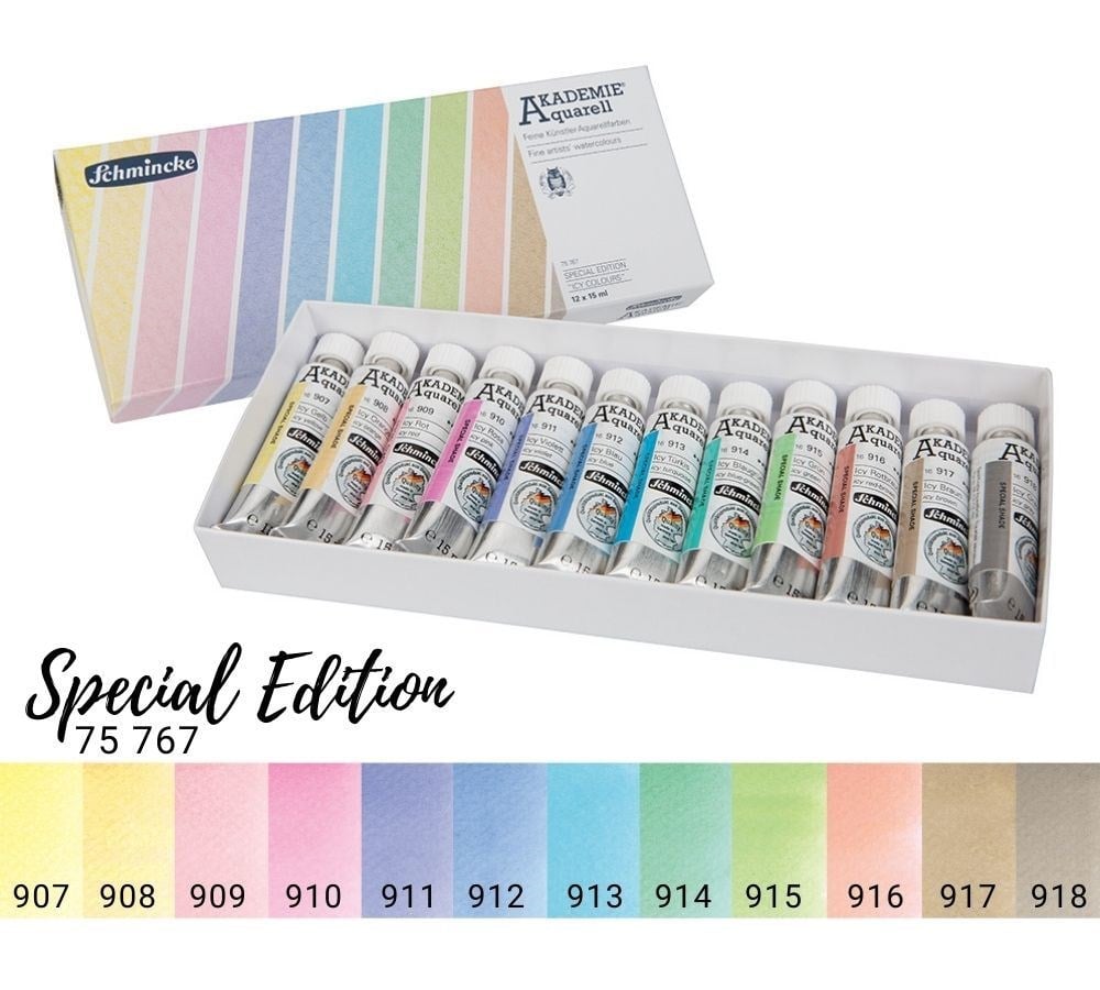 Schmincke Akademie Aquarell Special Edition Sulu Boya Seti 12 x 15 ml 75767