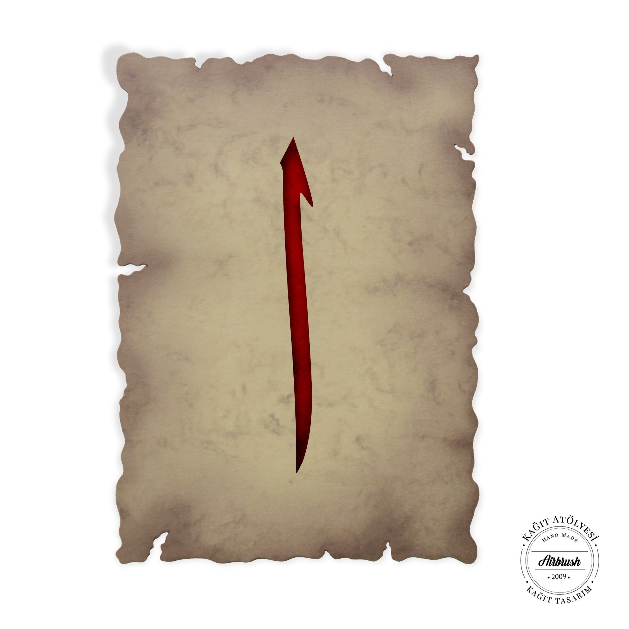 Kağıt Atölyesi 300 Gr A5 Kırmızı Elif