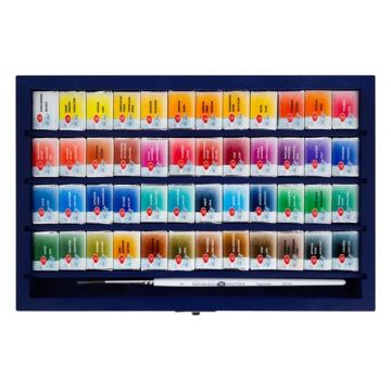 St. Petersburg White Nights Sulu Boya 48 Renk ahşap set mavi kutulu