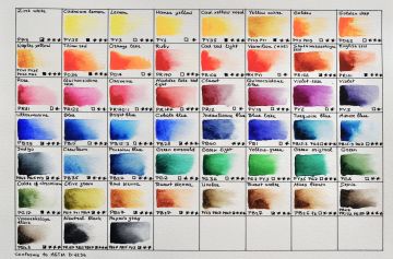 St. Petersburg White Nights Sulu Boya 48 Renk ahşap set natural kutulu