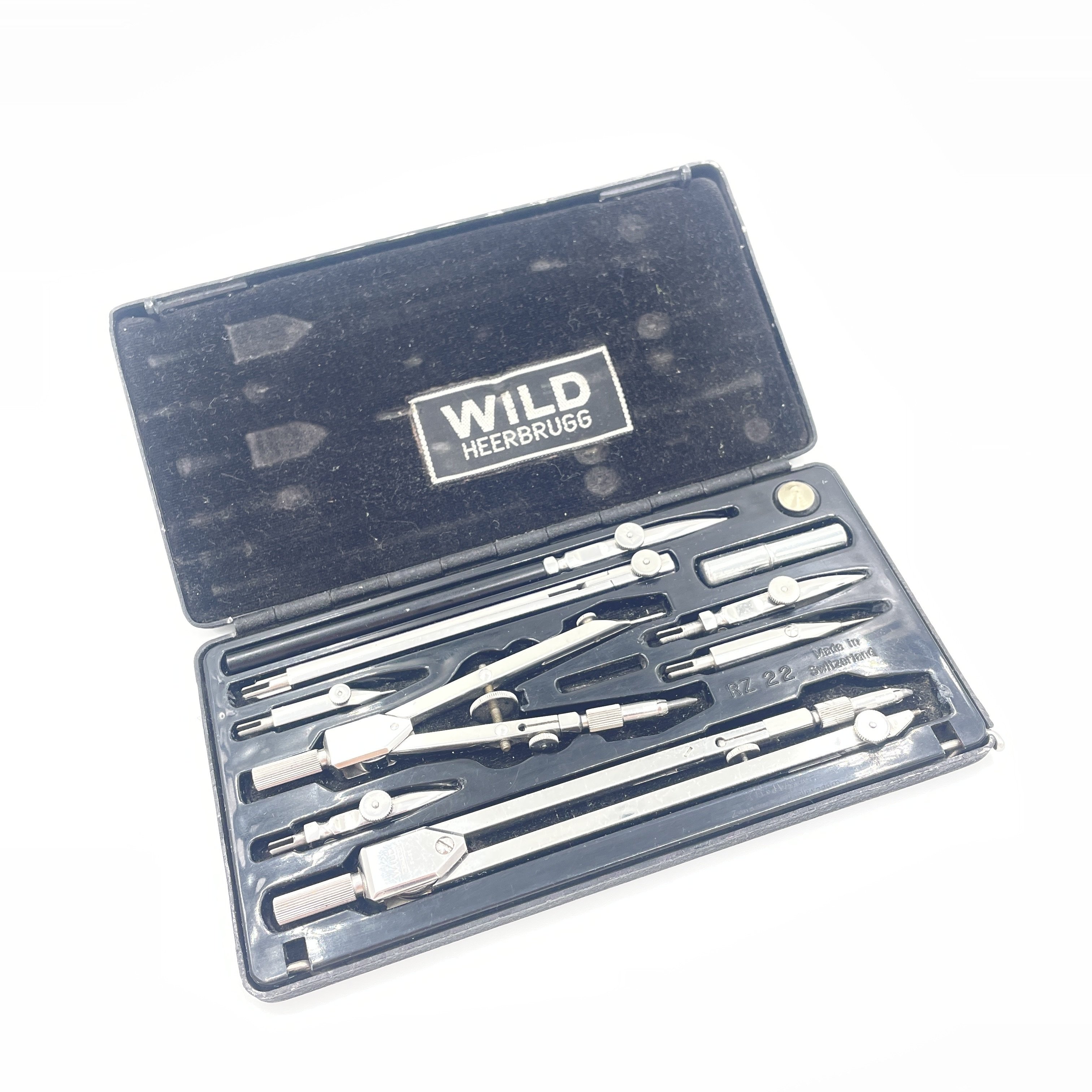 Wild Heerbrugg Riefler Antika Pergel Seti No:35