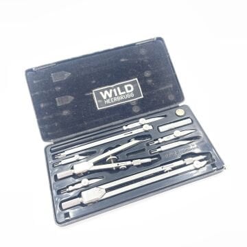 Wild Heerbrugg Riefler Antika Pergel Seti No:35