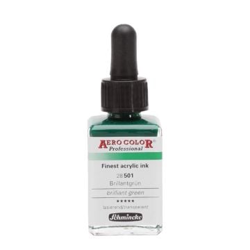 Schmincke Aerocolor Akrilik Mürekkep 28 ml 501 Brilliant Green