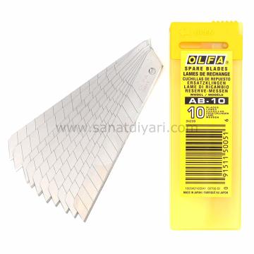 Olfa Maket Bıçağı (9mm) 10 Adet Yedek Uç / AB10