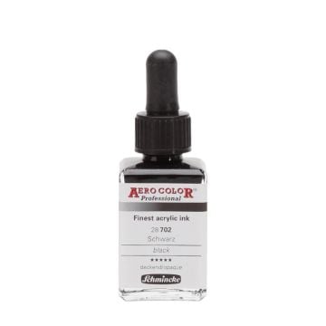 Schmincke Aerocolor Akrilik Mürekkep 28 ml 702 Black
